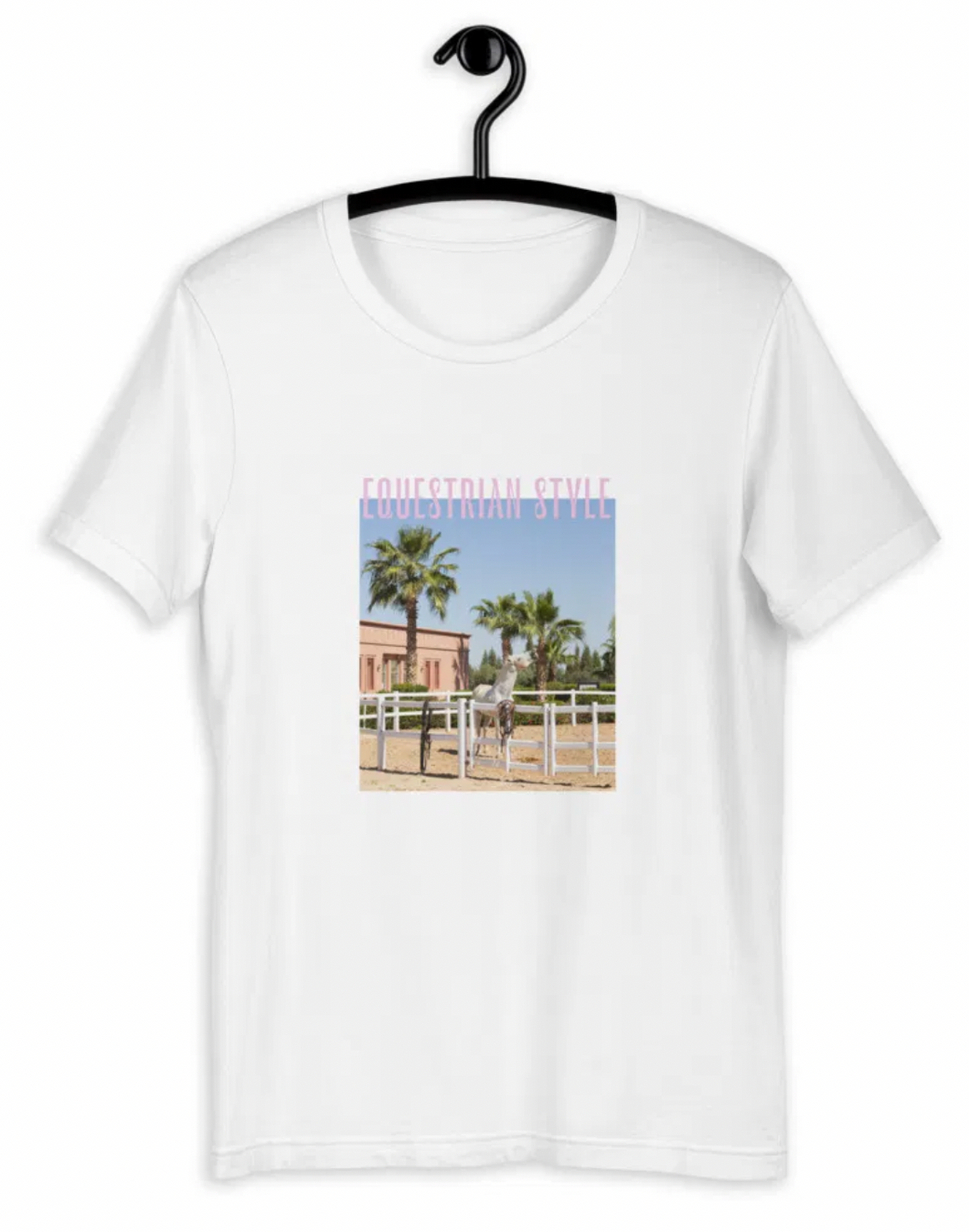 Collection équine - Tee Shirt Equestrian Style blanc